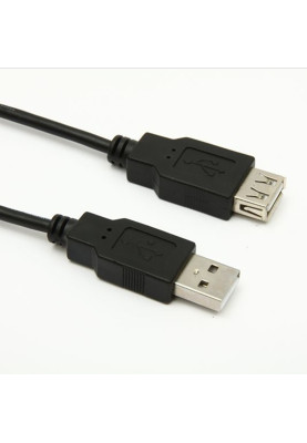 Кабель USB AM-AF (продовжувач), 2.0 м чорний