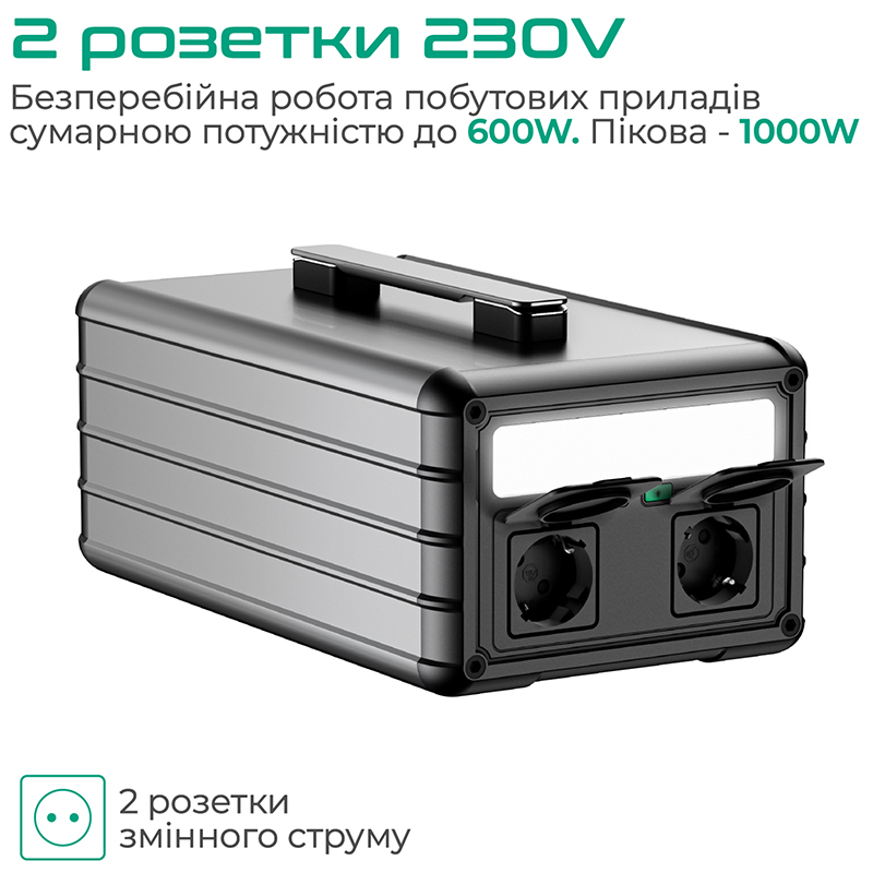 Зарядна станція Zendure SuperBase M600 (607 Вт/г) 600Вт