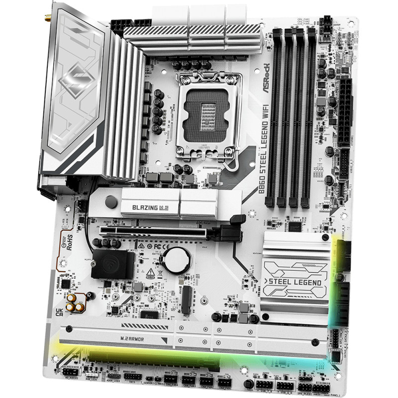 AsRock B860 Steel Legend WiFi (1851/B860, 4*DDR5, 2*PCIex16, HDMI/DP/TB4, 4xSATA, 4xM.2, 2.5Glan, 7.