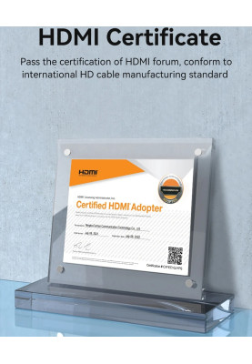 Кабель HDMI M - M,10.0 м, V2.0, 4K 60Гц, Aluminum Alloy Blue Vention