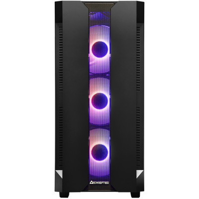 Корпус Chieftec HUNTER GS-01B-OP 4x120mm A-RGB, ATX, без БЖ, Black