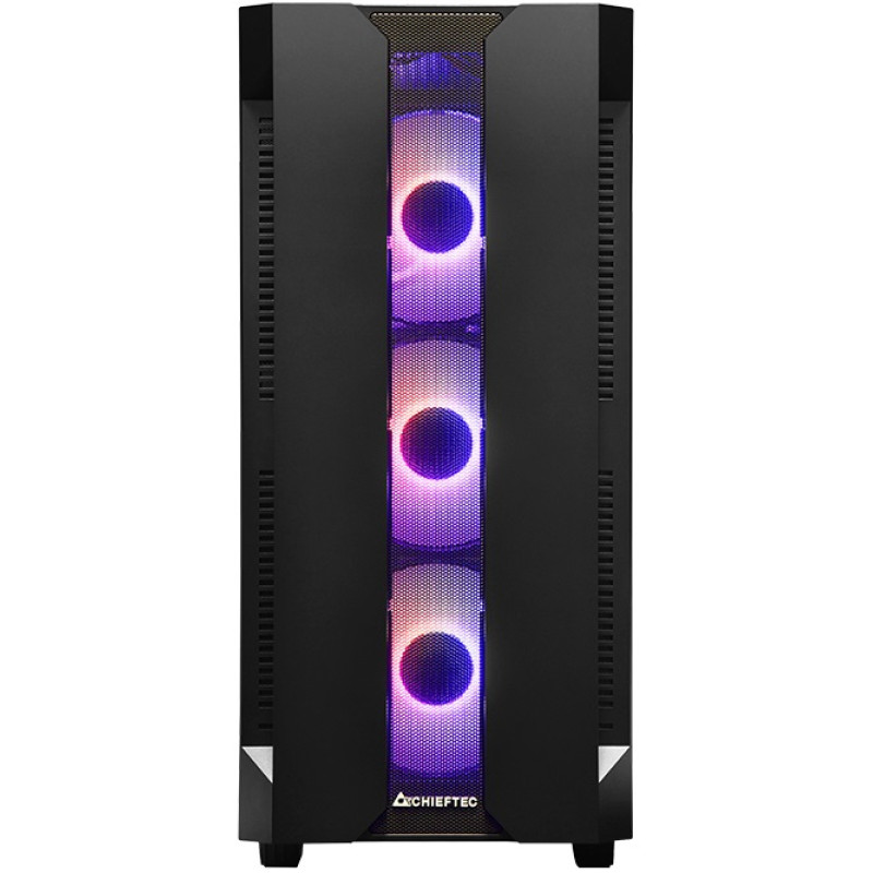 Корпус Chieftec HUNTER  GS-01B-OP 4x120mm A-RGB, ATX, без БЖ, Black