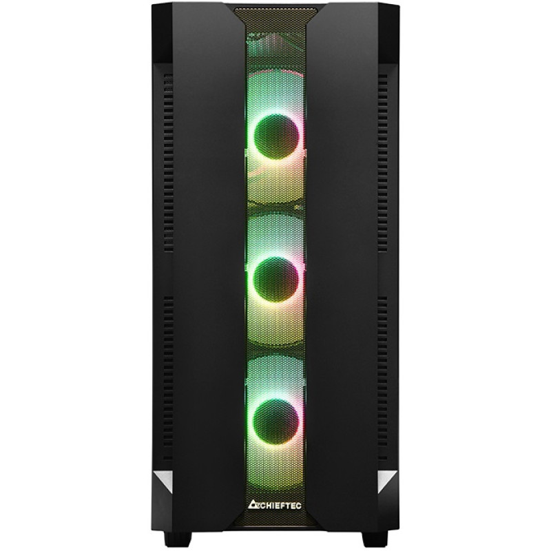 Корпус Chieftec HUNTER  GS-01B-OP 4x120mm A-RGB, ATX, без БЖ, Black