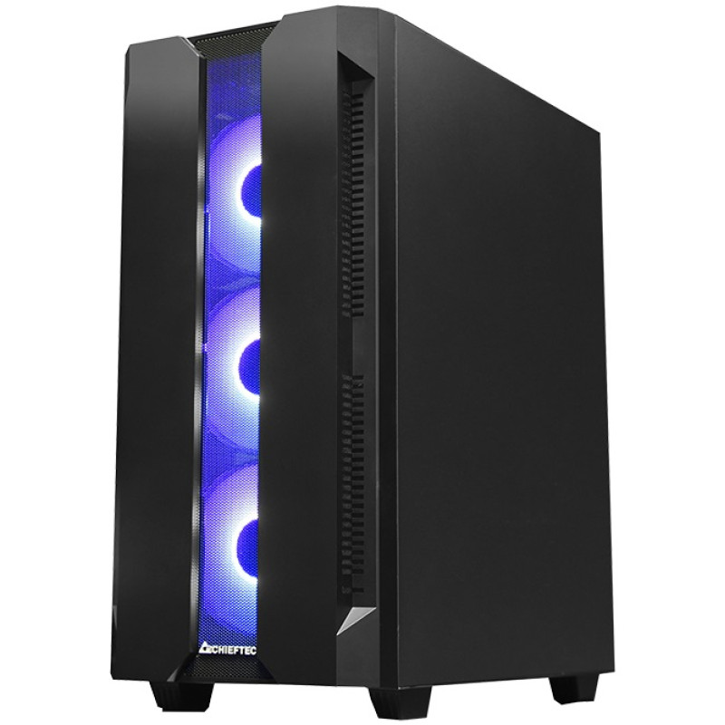 Корпус Chieftec HUNTER GS-01B-OP 4x120mm A-RGB, ATX, без БЖ, Black