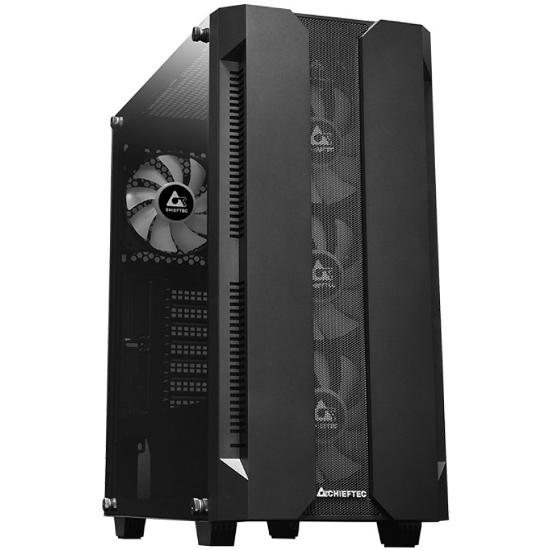 Корпус Chieftec HUNTER GS-01B-OP 4x120mm A-RGB, ATX, без БЖ, Black