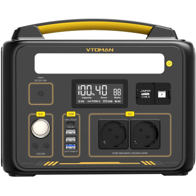 Зарядна станція Vtoman Jump 600X (299 Вт/г) 600W LiFePo4 + Extra Battery LiFePo4 (640Вт/г) Зарядна станція Vtoman Jump 600X (299 Вт/г) 600W LiFePo4 + Extra Battery LiFePo4 (640Вт/г)