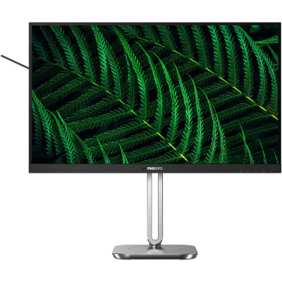 TFT 27" Philips 27B2G5500, QHD IPS,100Hz, 2xHDMI, DP, USB-hub, HAS, Pivot, кол., сріблясто-сірий