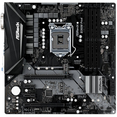 ASRock B360M PRO4/REF(1151/B360, 4*DDR4, 2xPCIex16,2xPCIex1,6xSATAІІІ, GLan, mATX)