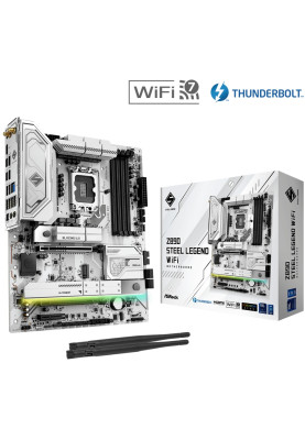 AsRock Z890 STEEL LEGEND WIFI (1851/Z890, 4*DDR5, 2*PCIex16, HDMI/TB4, 4xSATA, 4xM.2, 2.5Glan, 7.1ch