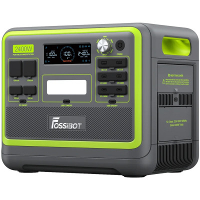 Зарядна станція FOSSIBOT F2400 2000Вт (2048Вт/г) LiFePO4, UPS, MPPT, USB-C PD100 Вт Зарядна станція FOSSIBOT F2400 2000Вт (2048Вт/г) LiFePO4, UPS, MPPT, USB-C PD100 Вт