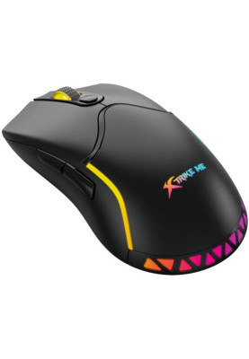 Мишка XTRIKE ME GW-610, ігрова бездротова 8000dpi., 7кн., RGB, чорна
