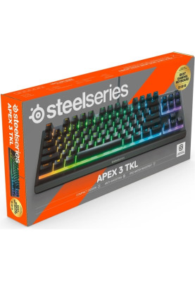 Клавіатура ігрова SteelSeries Apex 3 TKL UA Whisper keys RGB