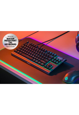 Клавіатура ігрова SteelSeries Apex 3 TKL UA Whisper keys RGB