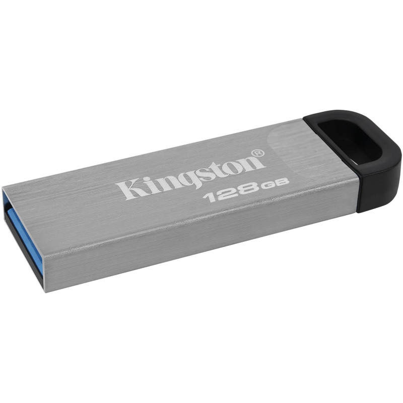 USB Flash Kingston 128GB USB 3.2 Gen 1 DataTraveler Kyson Metal, Silver/Black, Retail