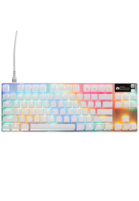 Клавіатура ігрова SteelSeries Apex Pro TKL Gen 3 UA  HyperMagnetic, OmniPoint 3.0, OLED, White