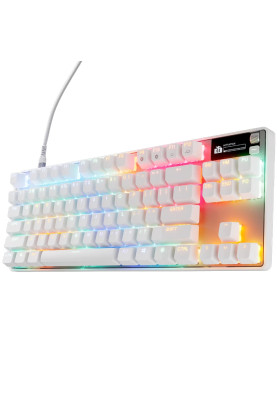 Клавіатура ігрова SteelSeries Apex Pro TKL Gen 3 UA  HyperMagnetic, OmniPoint 3.0, OLED, White