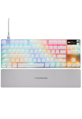Клавіатура ігрова SteelSeries Apex Pro TKL Gen 3 UA  HyperMagnetic, OmniPoint 3.0, OLED, White