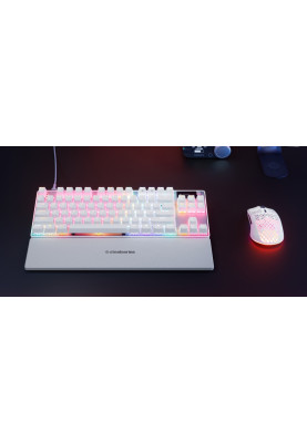 Клавіатура ігрова SteelSeries Apex Pro TKL Gen 3 UA  HyperMagnetic, OmniPoint 3.0, OLED, White