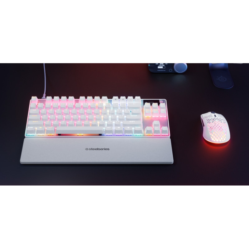 Клавіатура ігрова SteelSeries Apex Pro TKL Gen 3 UA  HyperMagnetic, OmniPoint 3.0, OLED, White