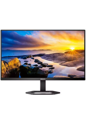 Монітор TFT 23.8" Philips 24E1N5300AE, FHD, IPS, 120,9% sRGB, 75Гц, 1 мс, HDMI, DP, USB-C, USB-hub, HAS, колонки, чорний