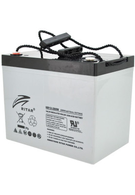 Акумуляторна батарея RITAR 12V, 75A, AGM, Gray Case