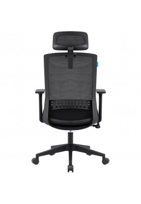 Крісло офісне Defender IKA сітка,підголовник,3 клас,120 кг,чорне
