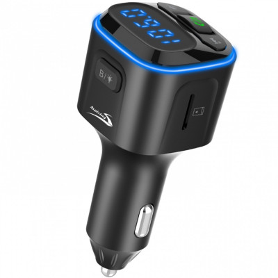 автомобільний FM-трансміттер Aspiring Wave 10 54W PD LED/Bluetooth//QC3.0, USB-C 36W автомобільний FM-трансміттер Aspiring Wave 10 54W PD LED/Bluetooth//QC3.0, USB-C 36W