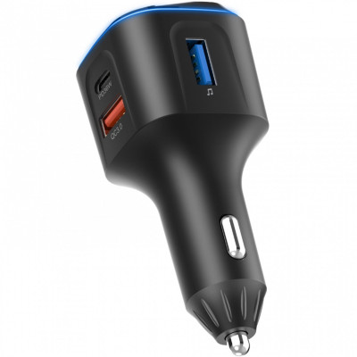 автомобільний FM-трансміттер Aspiring Wave 10 54W PD LED/Bluetooth//QC3.0, USB-C 36W автомобільний FM-трансміттер Aspiring Wave 10 54W PD LED/Bluetooth//QC3.0, USB-C 36W