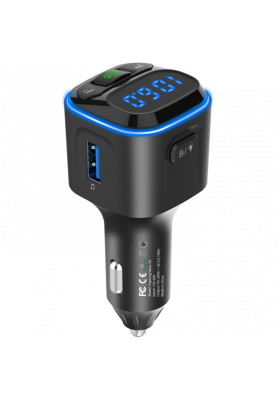 автомобільний FM-трансміттер Aspiring Wave 10 PD 54W LED/Bluetooth//QC3.0, USB-C 36W