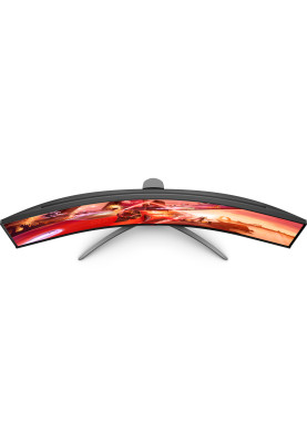 TFT 49" AOC AG493UCX2, VA, 5120x1440, 165Гц, вигн., HDMIx3, DP, USB-C, USB-hub, HAS, кол, чорний