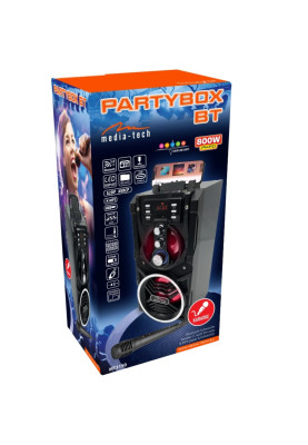 Акустична система 1.0 Media-Tech 18W, Bluetooth/FM/AUX/SD/USB/КАРАОКЕ чорна