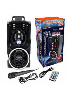 Акустична система 1.0 Media-Tech 18W, Bluetooth/FM/AUX/SD/USB/КАРАОКЕ чорна