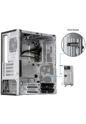 Корпус Chieftec UNI BS-20B-OP, без БЖ, mATX, Black