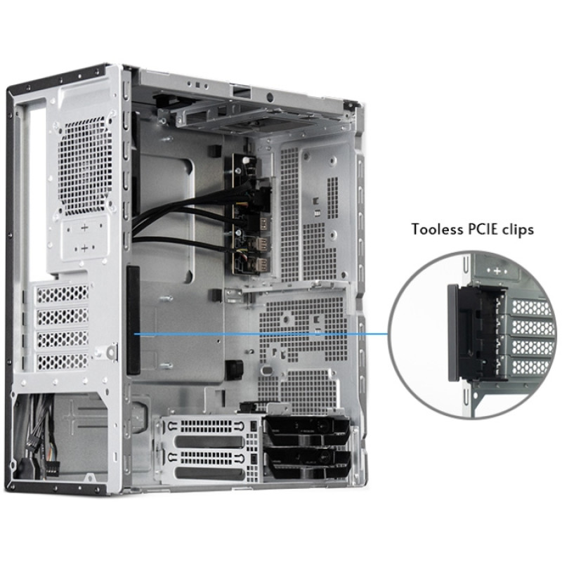Корпус Chieftec UNI BS-20B-OP, без БЖ, mATX, Black