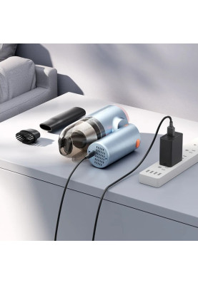 Автомобільний пилосос Vention 5000Pа 70W Li-Ion USB-C 4000мА/г синій