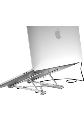 Док-станція USB3.2-->HDMI/USB3.0x1/USB2.0x1/RJ45/SD/TF/USB-Cx2/PD 100W 7-in-1 Folding Stand Choetech