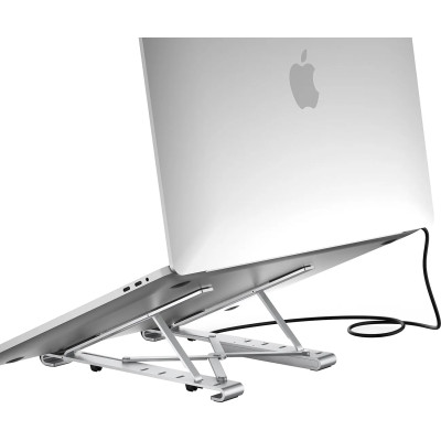 Док-станція USB3.2 Type-C-->HDMI/USB3.0x1/USB2.0x1/RJ45/SD/TF/USB-Cx2/PD 100W 7-in-1 Stand Choetech