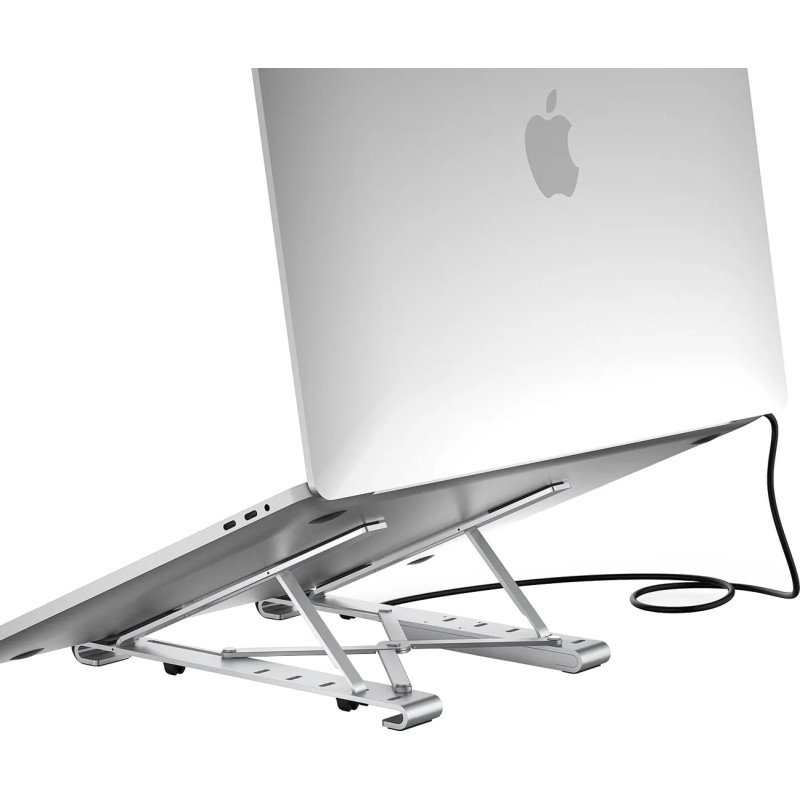 Док-станція USB3.2 Type-C-->HDMI/USB3.0x1/USB2.0x1/RJ45/SD/TF/USB-Cx2/PD 100W 7-in-1 Stand Choetech