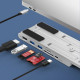 Док-станція USB3.2 Type-C-->HDMI/USB3.0x1/USB2.0x1/RJ45/SD/TF/USB-Cx2/PD 100W 7-in-1 Stand Choetech