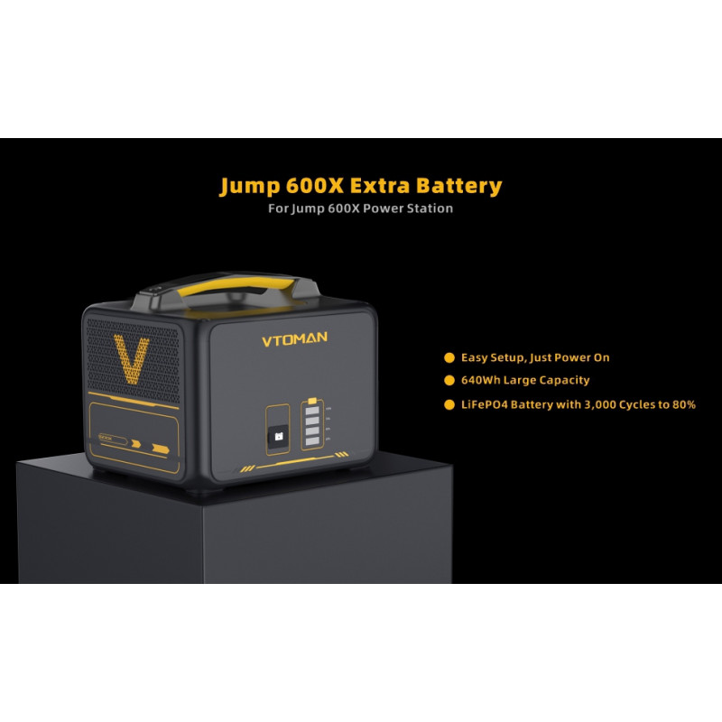 Батарея до зарядної станція Vtoman серії Jump 600X PB-23 640 Вт/г