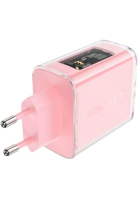 Зарядний пристрій 3xUSB 65W (2xUSB-C+USB-A) Gan A45 Fast Charger Cherry blossom Acefast