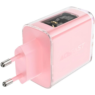 Зарядний пристрій 3xUSB 65W (2xUSB-C+USB-A) Gan A45 Fast Charger Cherry blossom Acefast Зарядний пристрій 3xUSB 65W (2xUSB-C+USB-A) Gan A45 Fast Charger Cherry blossom Acefast