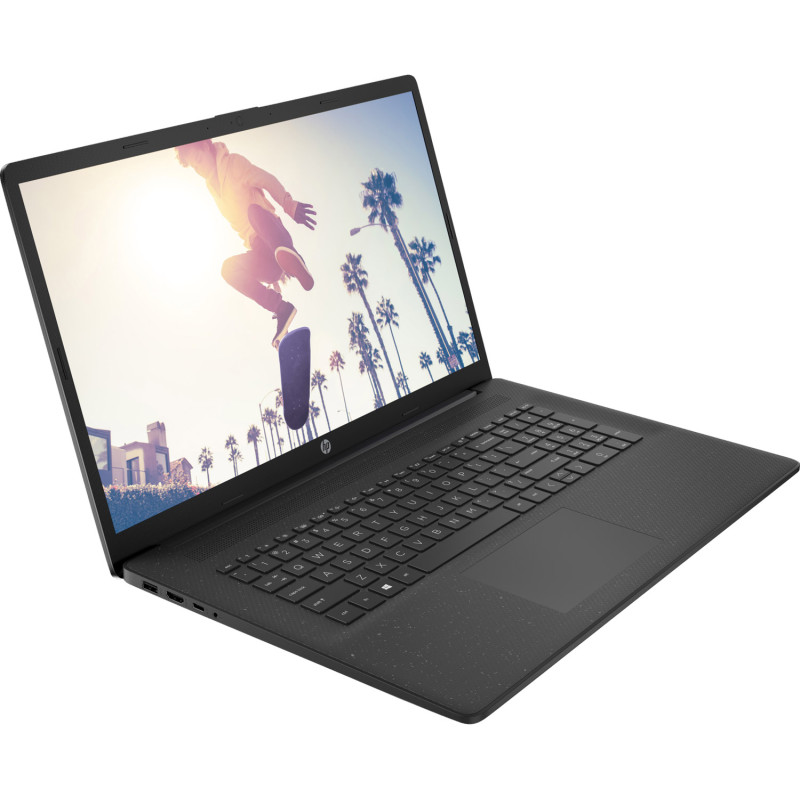 Ноутбук HP 17-cp0057ua 17.3" FHD IPS, 300n/Ryzen 3-5300U (3.8)/8Gb/SSD512Gb/Radeon/DOS/Чорний (B22CJEA)