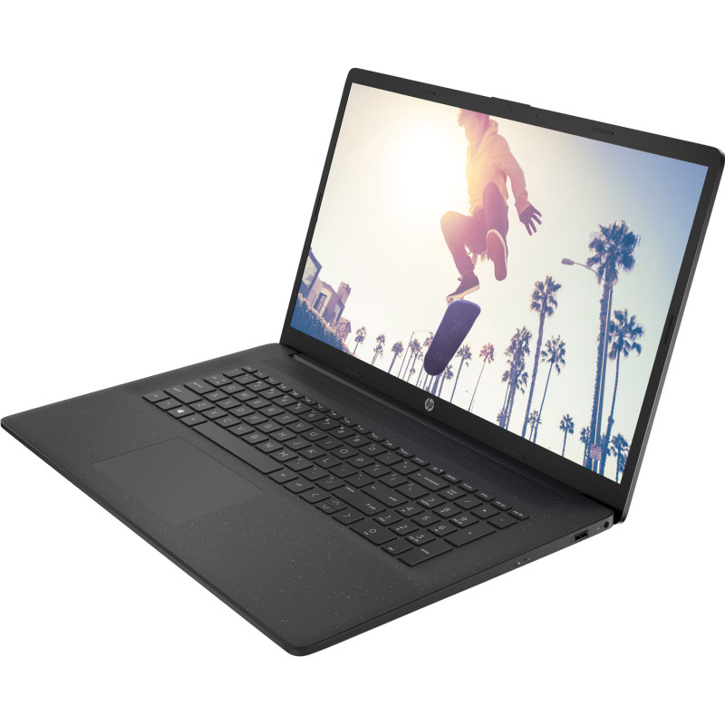 Ноутбук HP 17-cp0057ua 17.3" FHD IPS, 300n/Ryzen 3-5300U (3.8)/8Gb/SSD512Gb/Radeon/DOS/Чорний (B22CJEA)