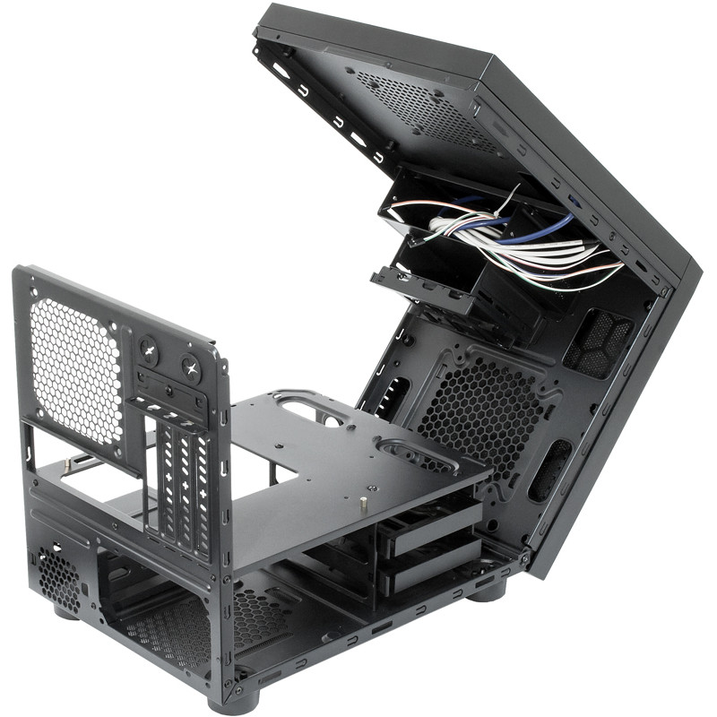 Корпус Chieftec GAMING CUBE CI-01B-OP mATX, без БЖ, Black