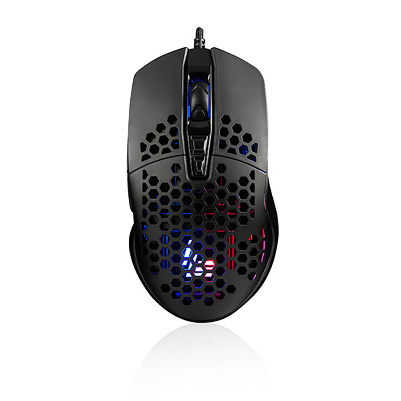 Мишка  LogicConcept Starr One Light 6400dpi, 7кн., RGB, чорна