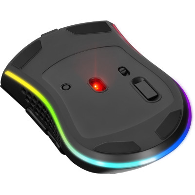 Мишка Defender Warlock GM-709L RGB ігрова, бездротова 2400dpi., 7кн., чорна Мишка Defender Warlock GM-709L RGB ігрова, бездротова 2400dpi., 7кн., чорна