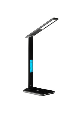 LED лампа настільна Media-Tech LEDITOU MT222K, 4W 6500K, 15W QI з вбудованим WRL, чорна