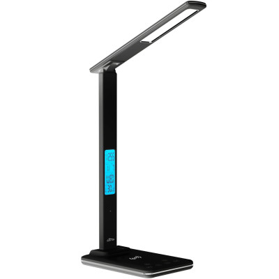 LED лампа настільна Media-Tech LEDITOU MT222K, 4W 6500K, 15W QI з вбудованим WRL, чорна