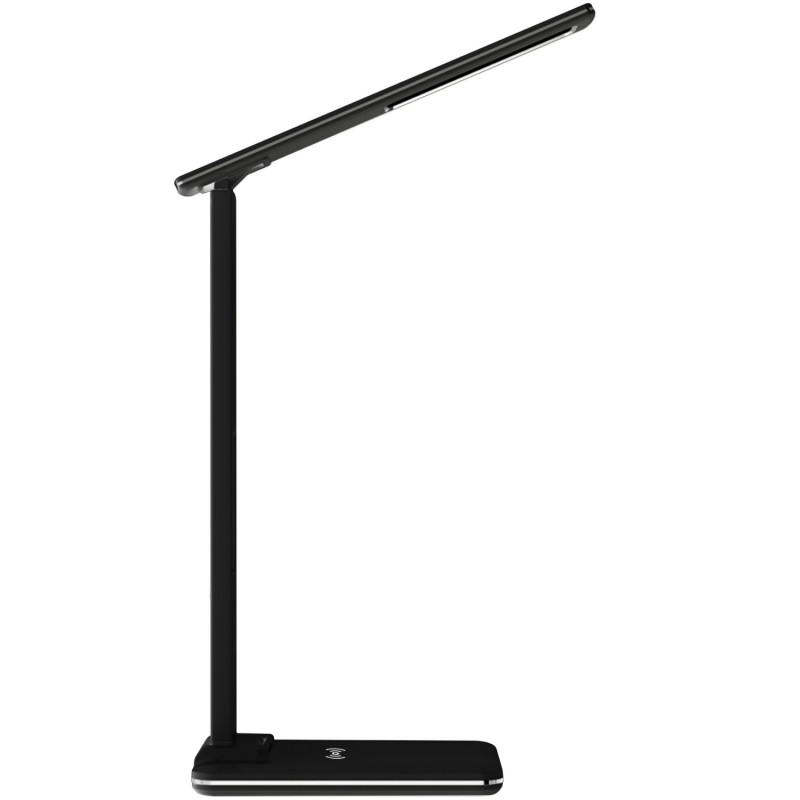 LED лампа настільна Media-Tech LEDITOU MT222K, 4W 6500K, 15W QI з вбудованим WRL, чорна